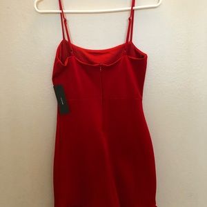 spoonful of sass red bodycon mini dress